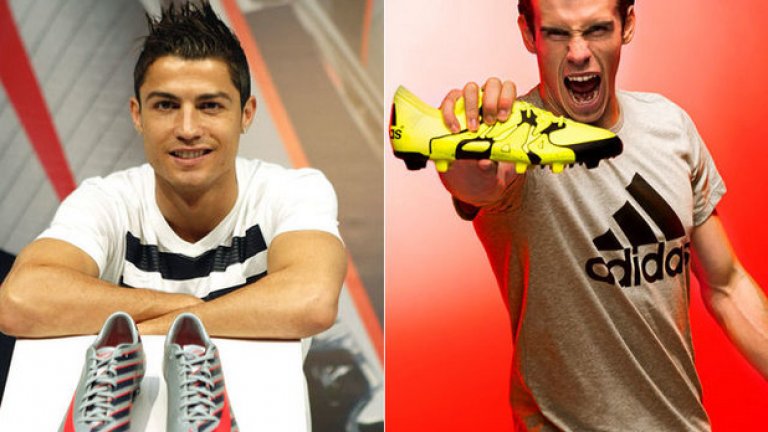 4. Екипировка
Роналдо рита с Nike, a Adidas обува Бейл.
