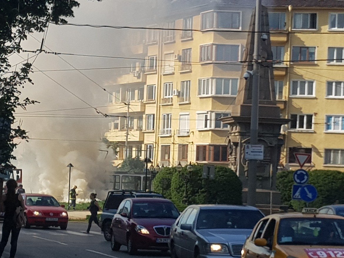 Пожар на паметника Левски в София