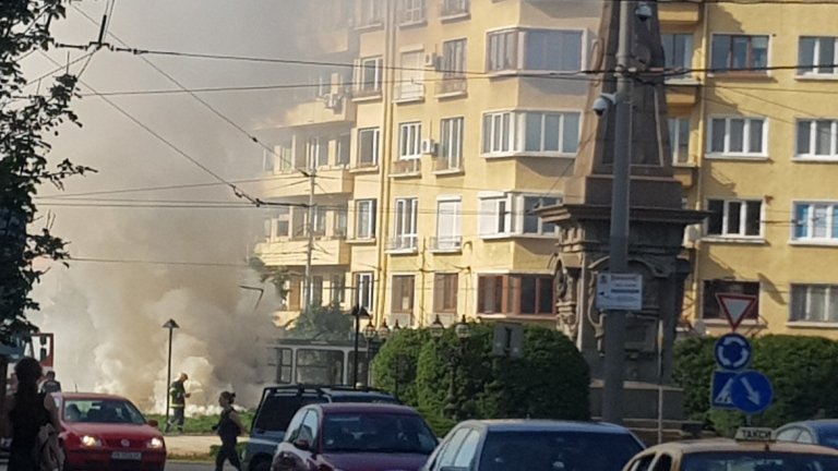 Пожар на паметника Левски в София