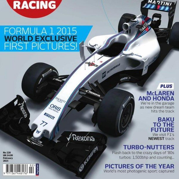 Новият Williams FW37 ще дебютира в неделя с двигател версия 2015