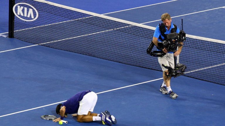 Джокович след победата над Анди Мъри на финала.