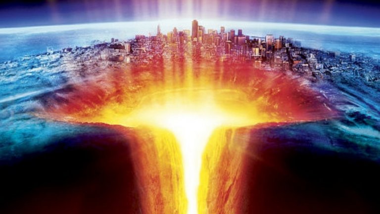 The Core / Ядрото (2003) - Земята изпада в самоубийствено настроение и ядрото на планетата спира да се върти. Екип от учени, водени от двойната брадичка на Аарън Екхарт (Харви Дент в The Dark Knight), решава да върне на планетата желанието за живот. Как? Като пробие повърхността й, стигне до ядрото и взриви там няколко ядрени бомби, за да започне то пак да се върти. 
