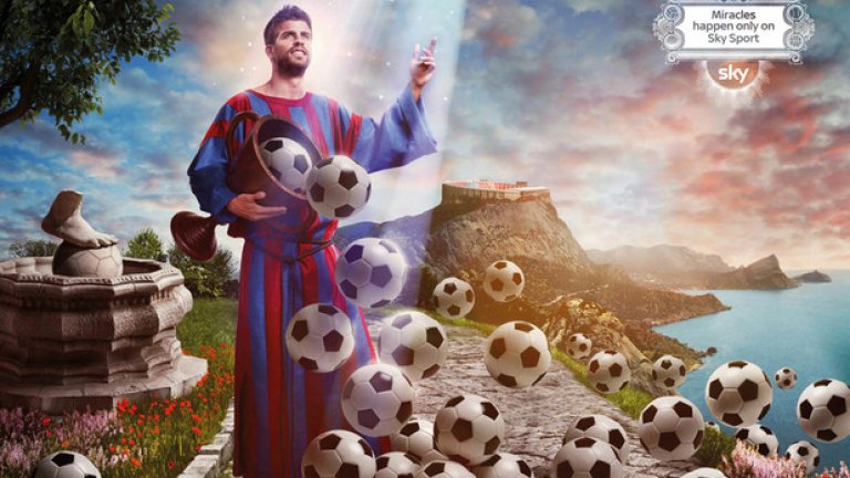 Британският спортен канал Sky популяризира дейността си по излъчването на срещите от водещите европейски футболни първенства по интересен начин...