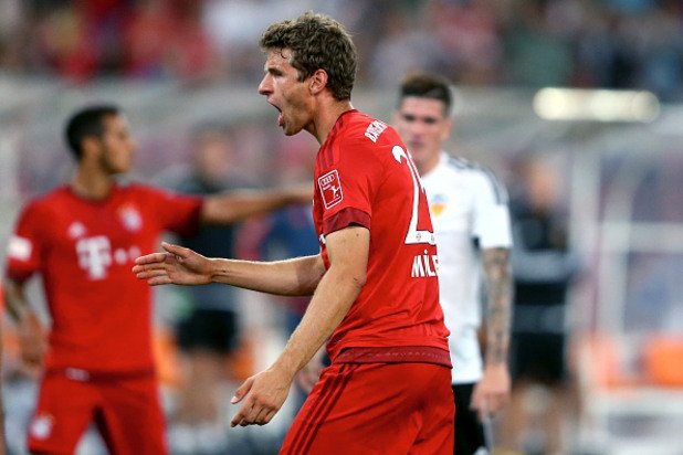 Томас Мюлер отбеляза и двата гола при победата с 2:0 над Вердер Бремен, а попадението, с което откри резултата, бе негов гол №150 за Байерн.