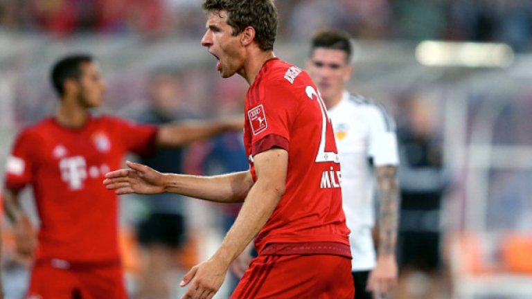 Томас Мюлер отбеляза и двата гола при победата с 2:0 над Вердер Бремен, а попадението, с което откри резултата, бе негов гол №150 за Байерн.