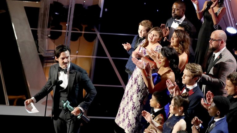 При драматичните сериали големият победител беше "This is us". Той получи наградата за най-добър актьорски състав...