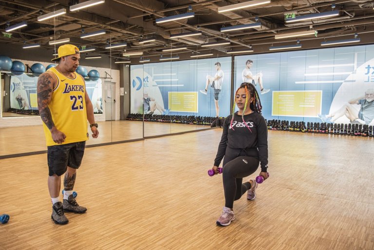 Стоян и Прея по време на една от първите им съвместни тренировки.