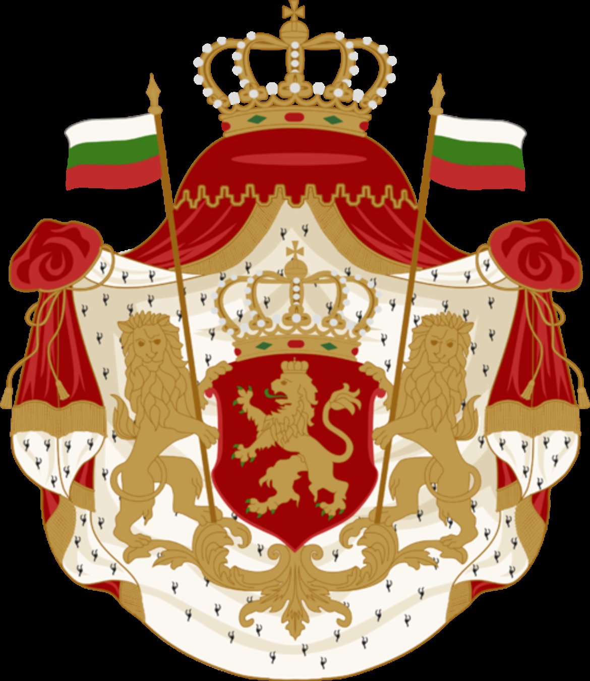 Една от първите визии на герба на Княжество България след Освобождението