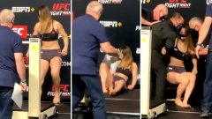 Невъзможното сваляне на килограми: Състезателка на UFC припадна два пъти на кантара (видео)