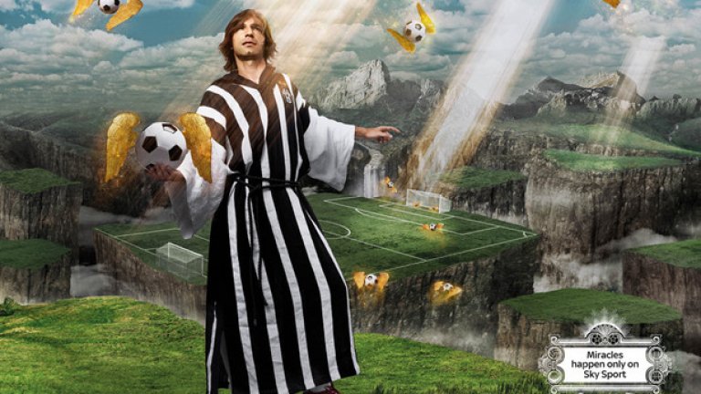 Sky Sports успяват да привлекат и традиционно отбягващият подобен тип реклами Андреа Пирло
