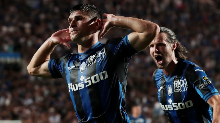 Корав Аталанта спря Милан в Бергамо (видео)