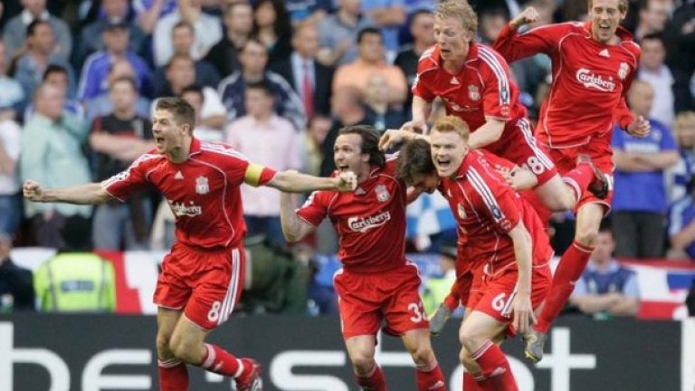 9. Ливърпул – Челси 1:0
Шампионска лига, полуфинален реванш, 2007 г. (Ливърпул продължава след дузпи)
Според много, отборът от 2007а бе много поопитен и класен от този през 2005а. На полуфинала се получи. Дани Агер изравни общия резултат, а Дирк Каут заби победната дузпа, за да разочарова Жозе Моуриньо и феновете на Челси. На финала този път обаче не стана. Ако беше обаче, Истанбул 2005 можеше и да не е толкова специален в днешно време.