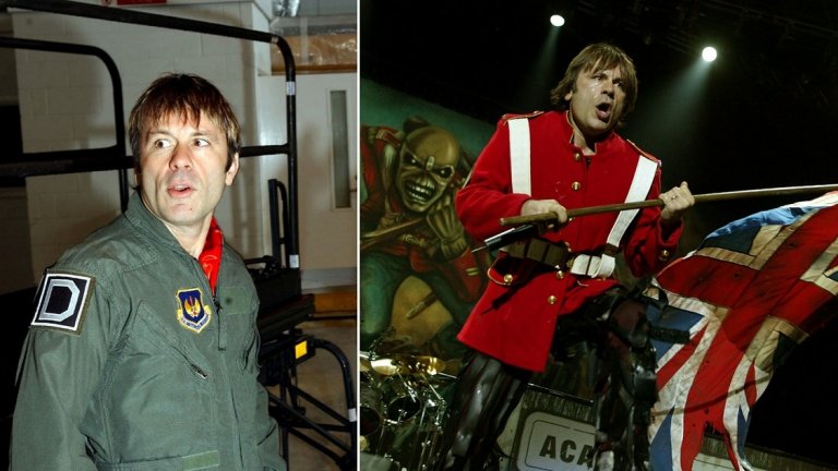 1. Има ли пилот в самолета? Има - Брус Дикинсън (Iron Maiden)
Вокалистът на Iron Maiden Брус Дикинсън работи като пилот на търговски и пътнически самолети. Интересът му към летенето е още от детските му години. През 90-те той се научава да пилотира, а впоследствие получава разрешителни за управление на все по-големи и по-големи самолети. Една от идеите му е самолетът Ed Force One. Става дума за Боинг 757, който върху себе си има нарисуван талисмана на групата - Ед, и с който Maiden пътуват от концерт на концерт по време на няколко от световните си турнета. В пилотската кабина, разбира се, е самият Дикинсън.