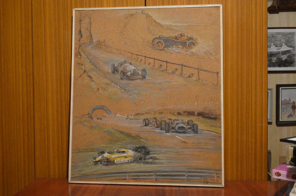 Хобито му да събира мини модели на коли се превърна  в част от рисуването му