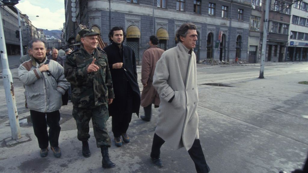 Tournage De Bosna Realise Par Bernard-Henri Levy