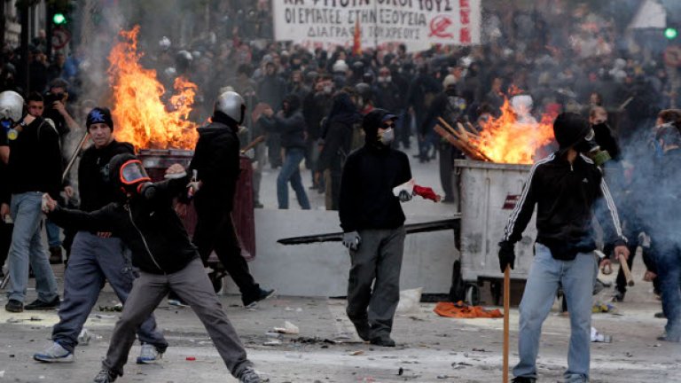 Как стачкуват гърците (фотогалерия)