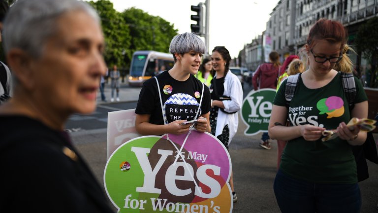 Voters Go To The Polls In Ireland's Abortion Referendum