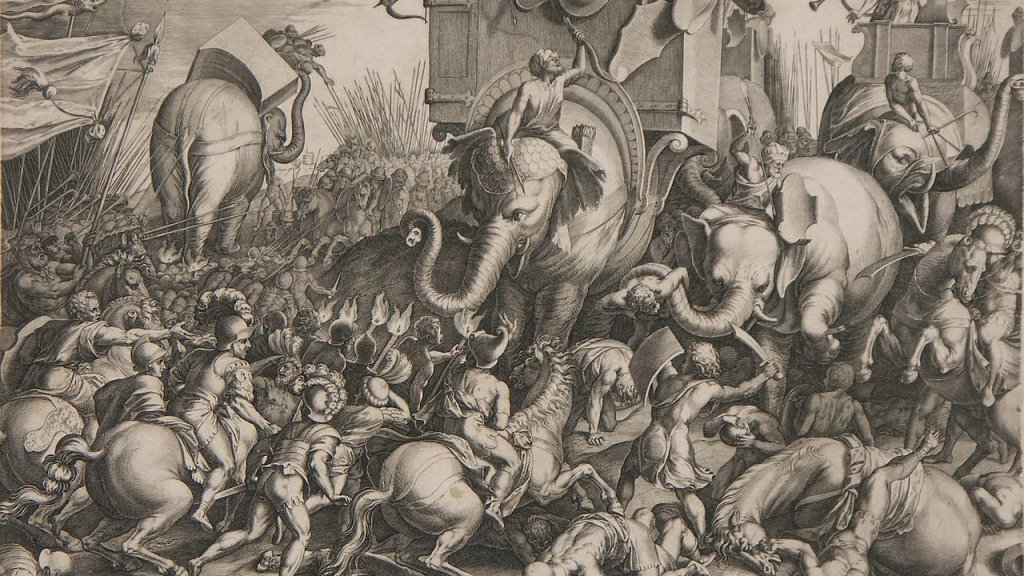Slaget_ved_Zama_-_Cornelis_Cort,_1567
