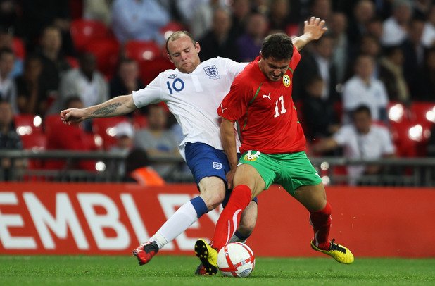 Септември 2010 г. Англия - България (4:0). Рууни и компания разбиха нашите на "Уембли", но нападателят не вкара.