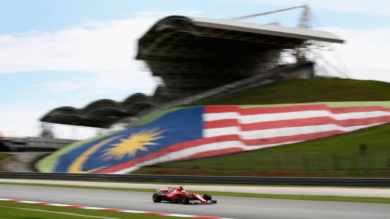 В последната си Гран При на Малайзия Фетел направи най-бързата обиколка в историята на пистата - за 1:34.080.