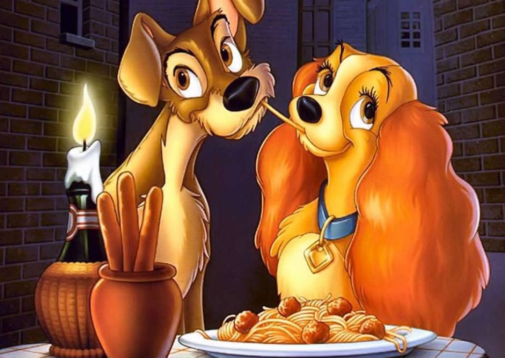 Лейди и Скитника промениха завинаги начина, по който ядем спагети. Анимацията изведе романтиката на съвсем ново ниво