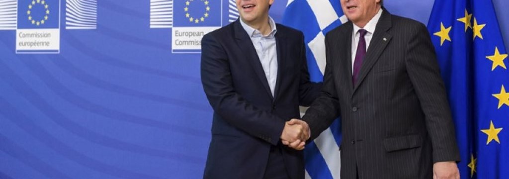 Alexis Tsipras and Jean-Claude Juncker