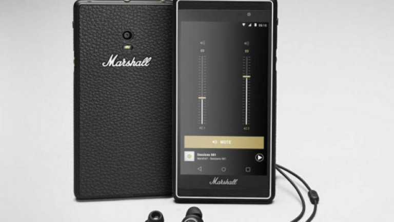 Смартфонът има специален златен бутон, който автоматично зарежда музикална колекция