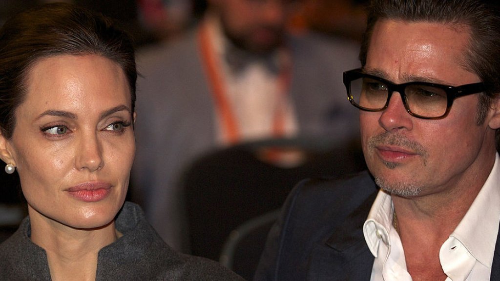 Angelina Jolie and Brad Pitt in London
