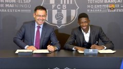 Усман Дембеле подписа договор за пет години с Барселона