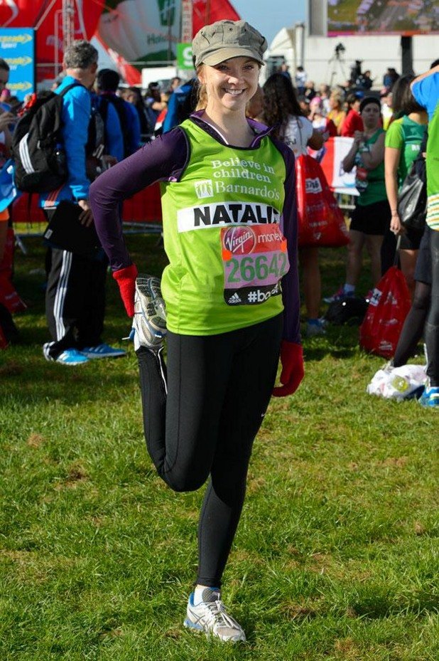 Натали Дормър (Марджъри Тайрел) се приготвя за маратона в Лондон на 13 април 2014-а