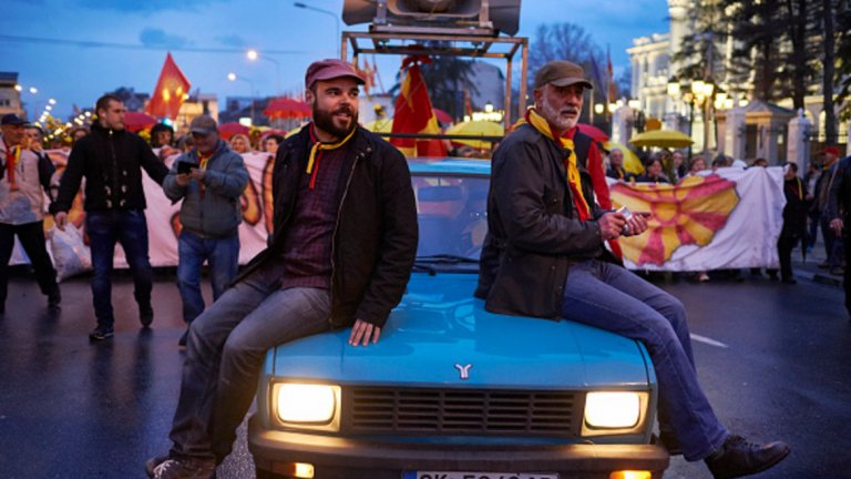 Протестите на националистите в Скопие не са стихвали 