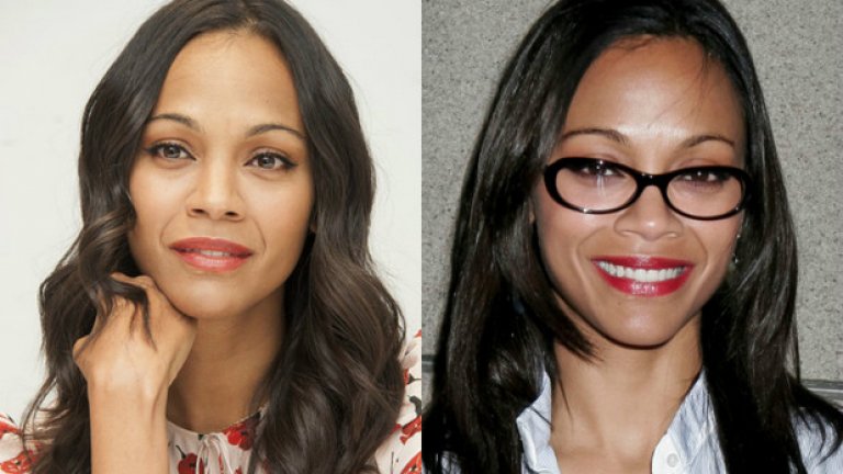 Зоуи Салдана ("Аватар") дори е рекламно лице на LensCrafters