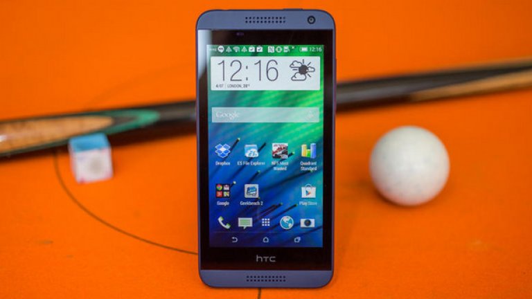 HTC Desire 610
HTC Desire 610 (190 долара) е като пластмасова икономична версия на по-високия клас телефони на HTC, като поддържа LTE мрежи. Той има силни фронтални високоговорители и добър софтуер, но екранът е ужасен, а камерата е почти също толкова разочароваща. Харесваме по-високия клас телефони на HTC, но в този ценови обхват е по-добре да си вземете нещо от Motorola.