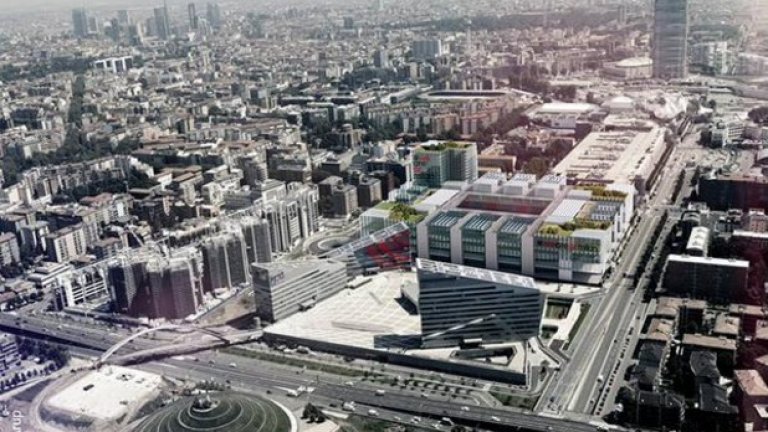 Новият стадион ще бъде построен в района на Портел-Фиера, където наскоро бе открит новият клубен офис.
