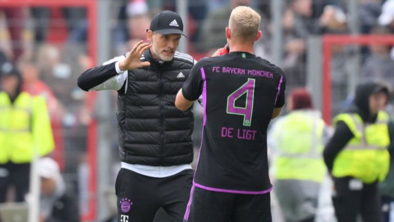 Де Лихт скочил на Тухел след катастрофата с Леверкузен