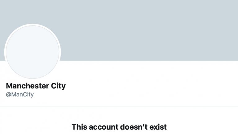 Изтриха Ман Сити от Twitter