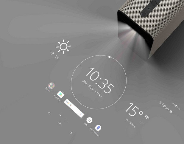 Sony Xperia Touch 

Проектор, който превръща всичко в "тъчскрийн" - това е новата идея на Sony. Устройството прожектира 23-инчова картина с висока резолюция върху стени, подове или маси, като позволява лесна навигация с приплъзване или натискане по повърхността, върху която се излъчва картината. Xperia Touch работи под Android и ще се продава на цена от 1499 евро. 

