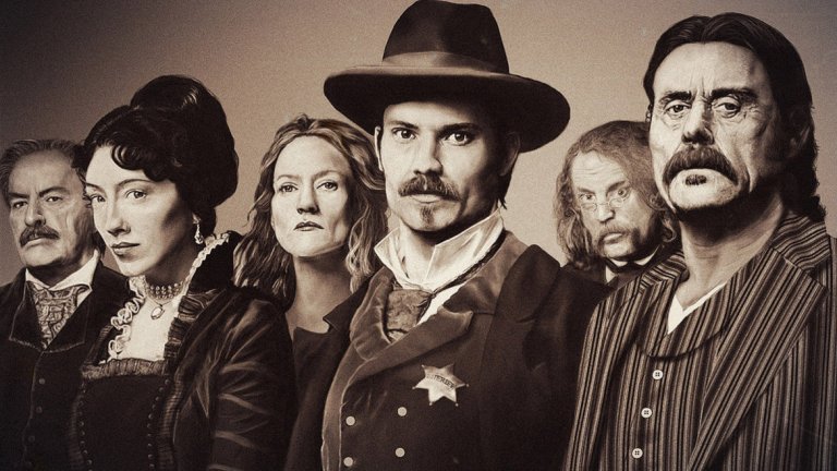 Deadwood
Друг изключително див период от човешката история е Дивият Запад. Именно там се развива и хитовият сериал на HBO Deadwood. Максимата на телевизията за откровеност, играеща си с границите на приемливото, я има и тук, а агресията и убийствата са неделима част от цялото "изживяване" на шоуто. Герои тук мрат като мухи (макар и не главни), а насилието и кървищата са ежедневие, докато шериф Сет Бълок се опитва да наложи ред.