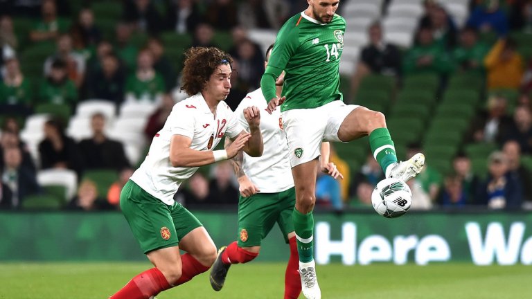 България като цяло игра равностойно на ирландците, но рухна в края