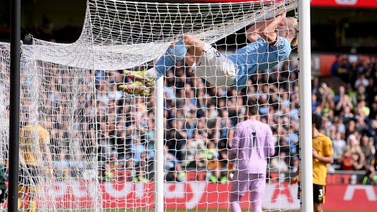 Сити премина като на парад и излезе начело, Холанд отново бележи