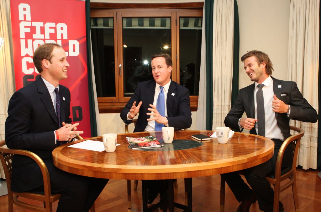 England 2018 Bid Ambassador David Beckham Visits Zurich