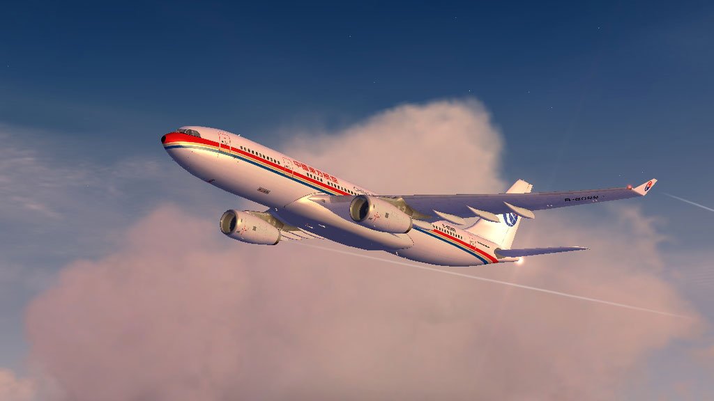 China Eastern Airbus A330 in flight