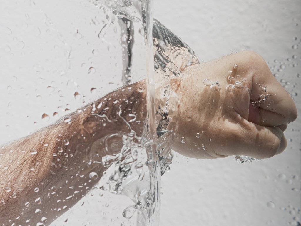 washing hands