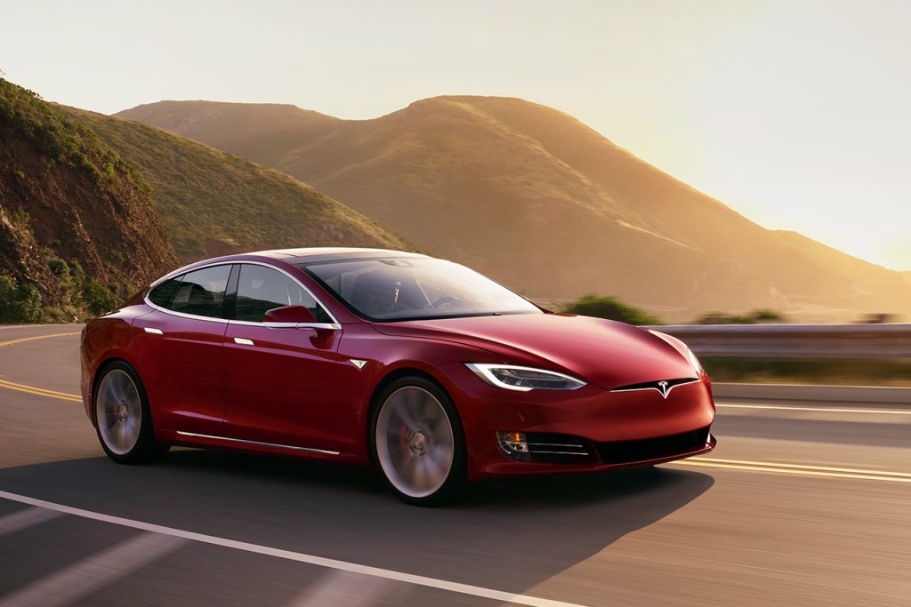 Tesla Model S P100D sedan