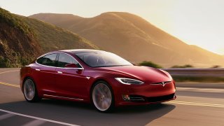 Tesla Model S P100D sedan