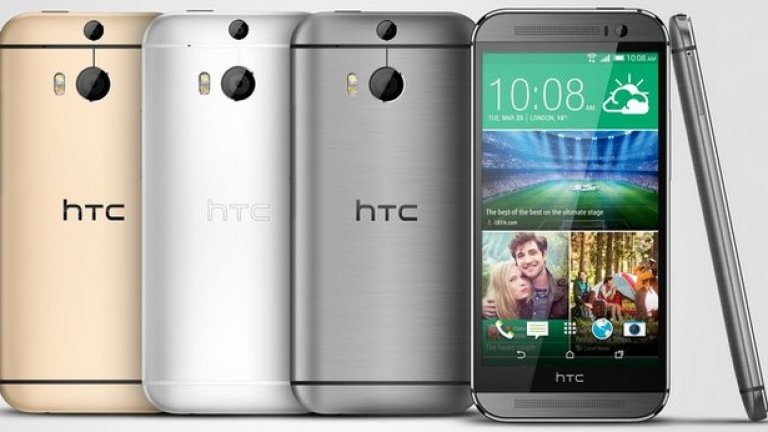 HTC One M8
Изцяло метален с меки линии и приятни извивки около екрана и никакви ъгли - HTC One M8 съперничи на iPhone 6 по красота. Със своята 13 мегапикселова камера и HTC UltraPixelTake прави чудесни дневни и нощни снимки. Освен това е научен много добре да разпознава жестове, което на теория прави работата с него по-бърза и по-лесна. А говорителите му са прекрасни. HTC бие и двата модела на iPhone по буквално всичко - процесор, памет, камера, батерия и екран.