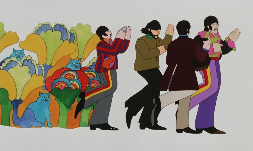 Yellow submarine 
Най-нестандартното ни предложение е и нашето последно такова. Yellow submarine е анимационен филм с документални кадри за една от най-великите банди, излизали от Острова – Beatles. Ливърпулската четворка, озвучава цялото пиршество н