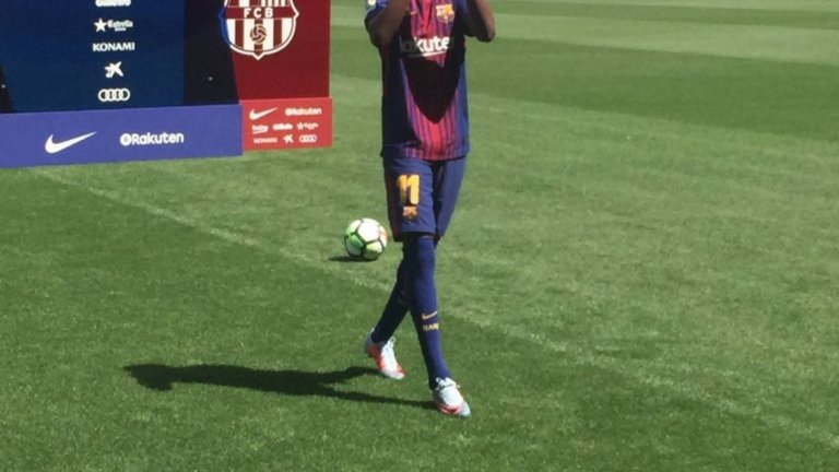 Дембеле с първа тренировка от почти 3 месеца