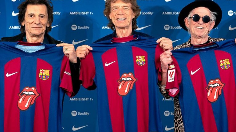Барса излиза с фланелки на Rolling Stones в Ел Класико