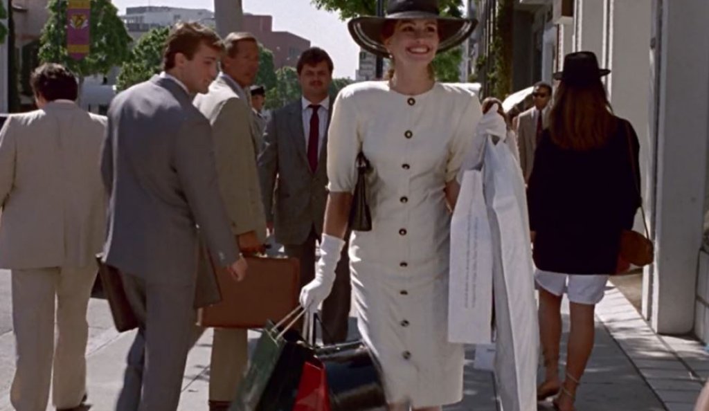 Pretty woman, walking down the street